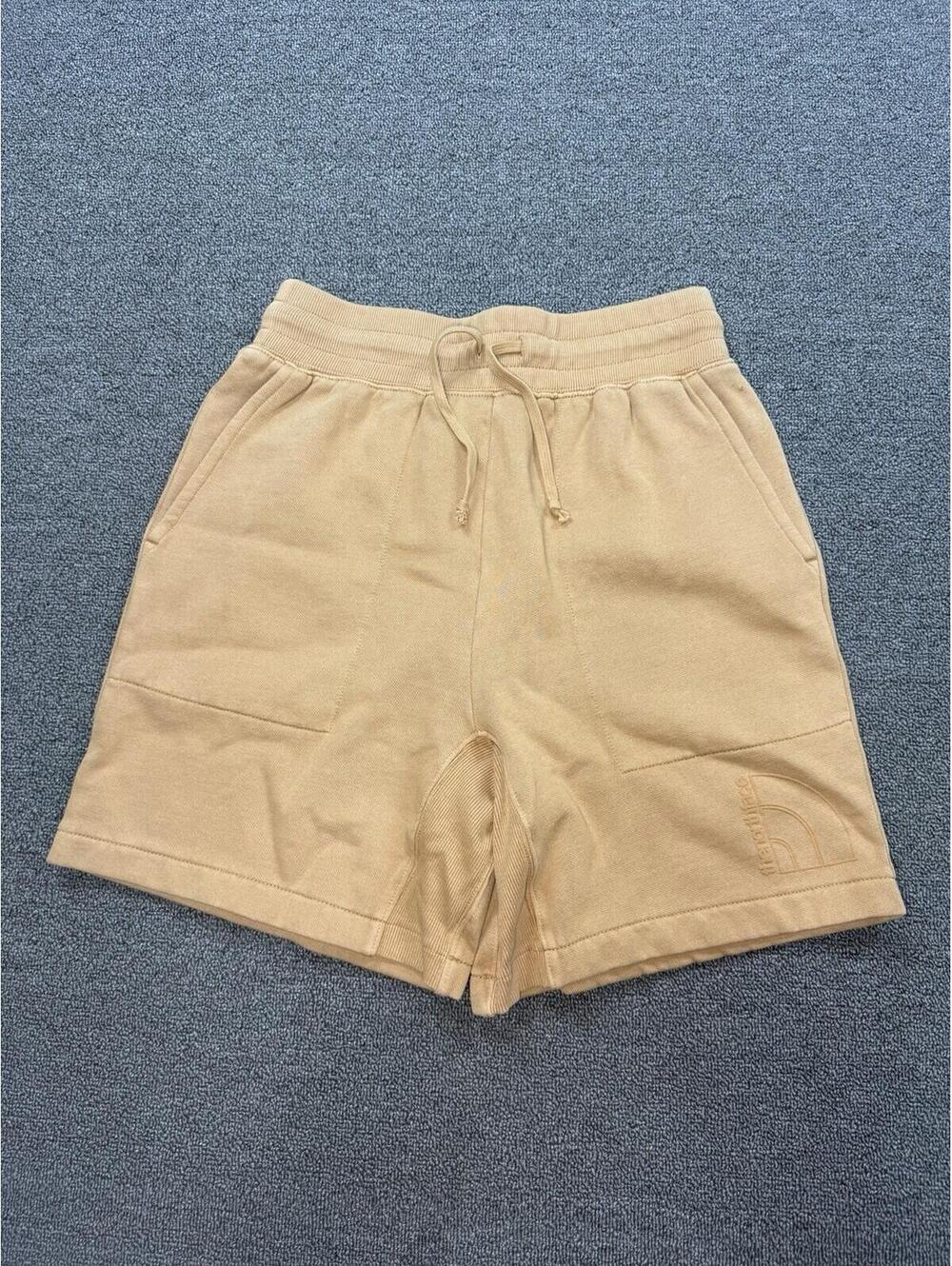 The North Face Men's Small NWT Garment Dye Tan Sweat Shorts Hiking Gorpcore